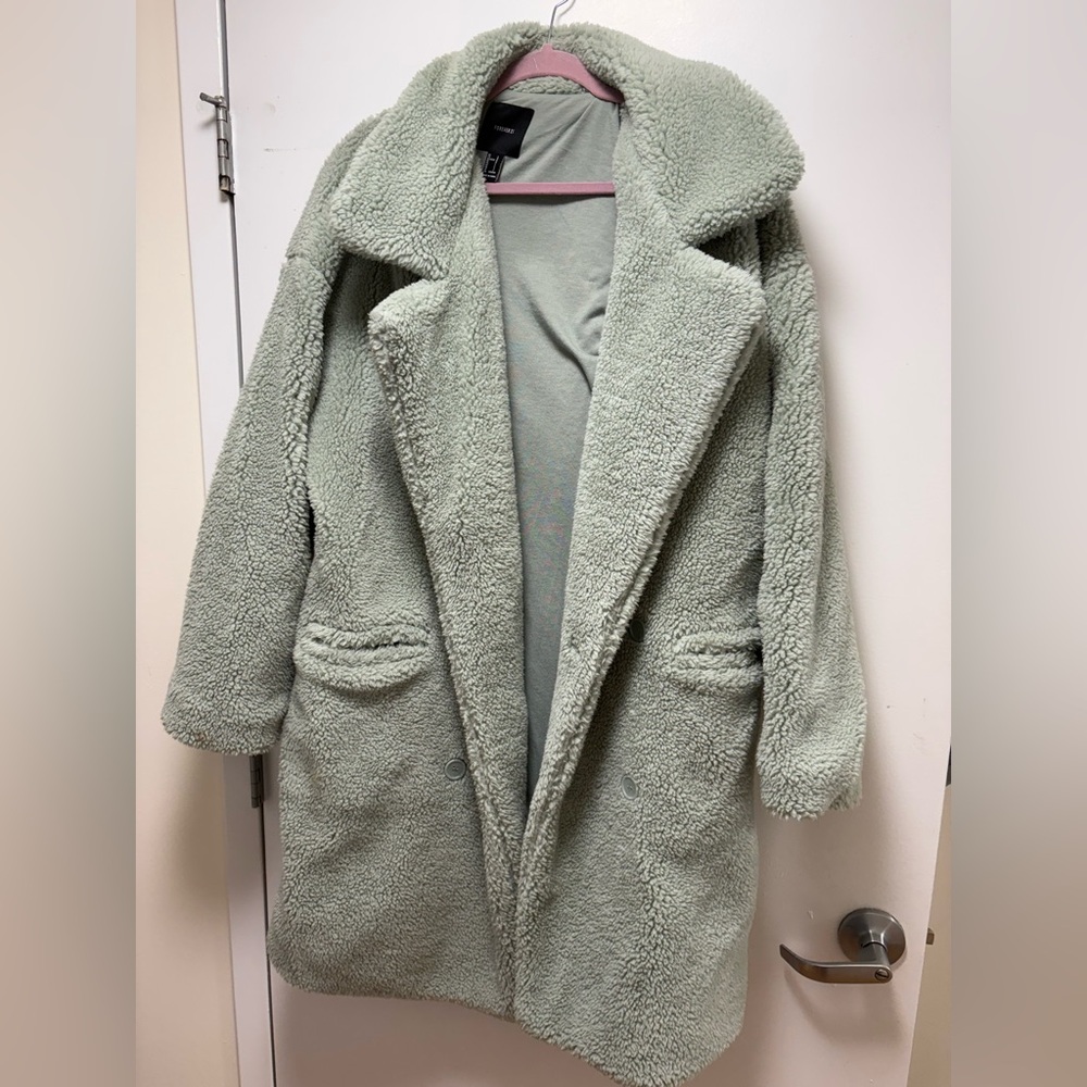 Forever 21 Sage Teddy Jacket